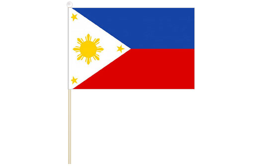 Philippines hand waving flag | Philippines stick flag