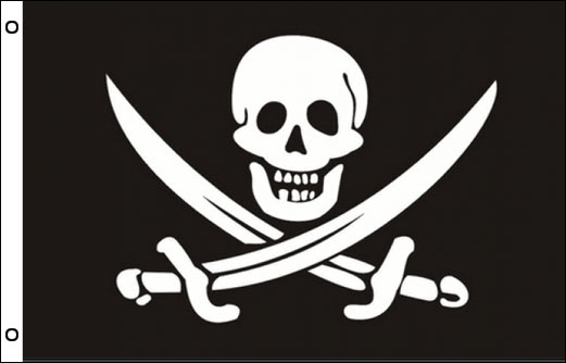 John Rackham Pirate flag 900 x 1500 | Calico Jack pirate flag