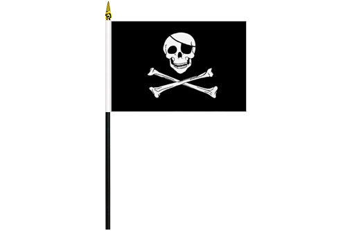 Pirate flag 100 x 150 | Jolly Roger pirate flag 4'' x 6''