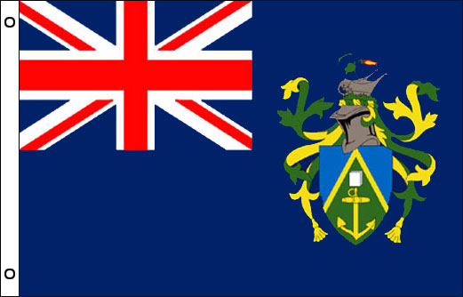Pitcairn Islands flagpole flag | Pitcairn Islander funeral flag