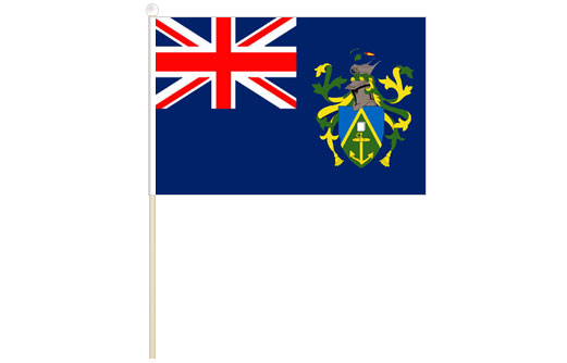 Pitcairn Islands hand waving flag | Pitcairn Islands stick flag