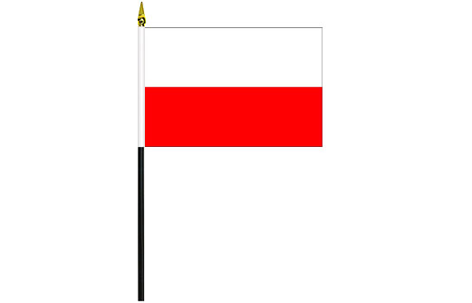 Image of Poland desk flag Polish school project flag