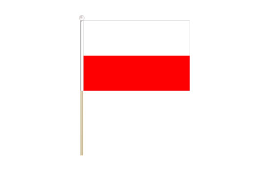 Image of Poland mini stick flag Poland mini desk flag