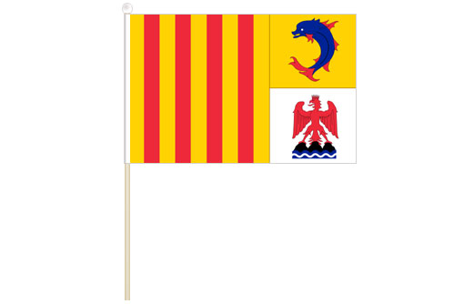 Image of Provence Alpes Cote d'Azur stick flag 300 x 450 French Riviera