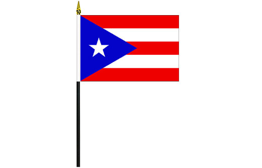 Image of Puerto Rico desk flag Puerto Rican school project flag