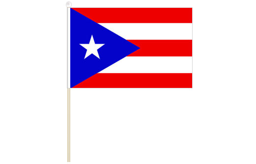 Image of Puerto Rico hand waving flag Puerto Rico stick flag