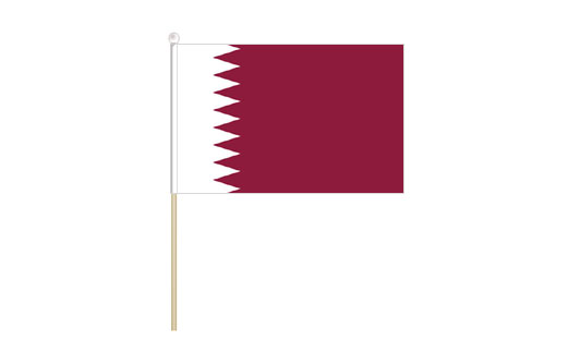 Qatar mini stick flag | Qatar mini desk flag
