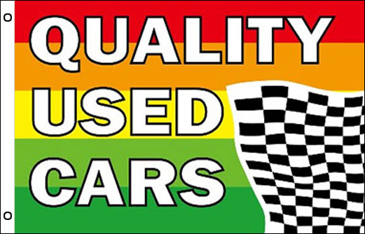 Quality Used Cars flag 900 x 1500 | Quality Used Car Yard flag