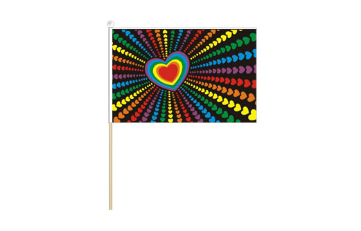 Rainbow Love Gay pride flag 150 x 230 | Rainbow flag 6'' x 9''