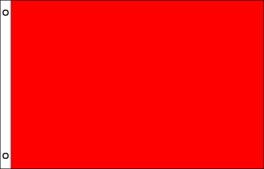 Red flag 900 x 1500mm | Red sports day flag