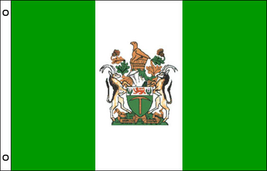 Image of Rhodesia flagpole flag Rhodesia funeral flag
