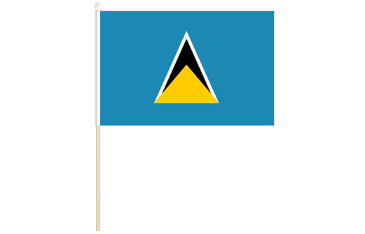 Image of Saint Lucia hand waving flag Saint Lucia stick flag