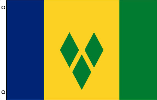 Image of Flag of Saint Vincent flag 900 x 1500 Large The Grenadines flag