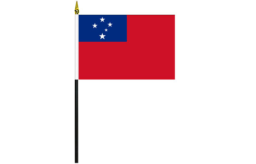Image of Samoa desk flag Western Samoa school project flag