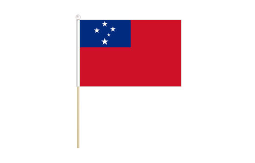 Image of Samoa mini stick flag Samoa mini desk flag