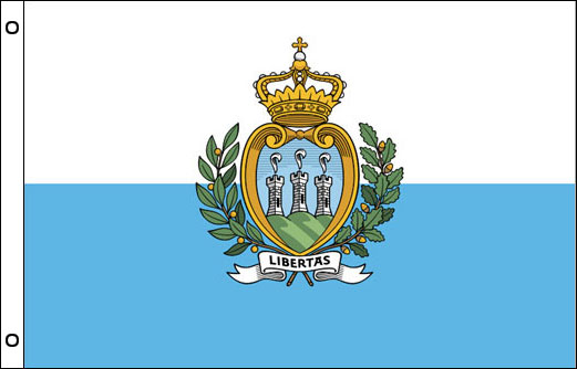 San Marino flagpole flag | San Marino funeral flag