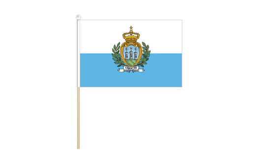 San Marino mini stick flag | San Marino mini desk flag