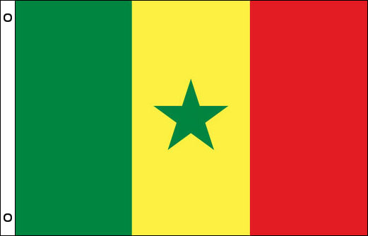Image of Senegal flagpole flag Senegalese funeral flag