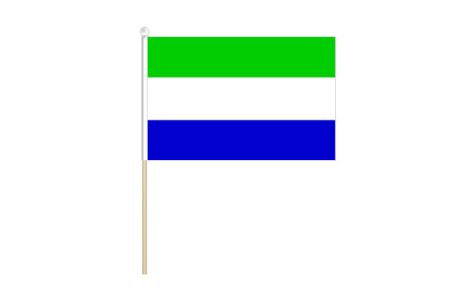 Sierra Leone mini stick flag | Sierra Leone mini desk flag