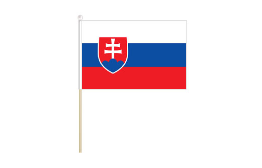 Image of Slovakia mini stick flag Slovakia mini desk flag