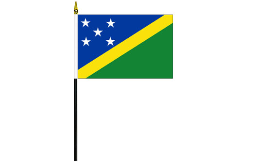 Image of Solomon Islands desk flag Solomon Islands school project flag