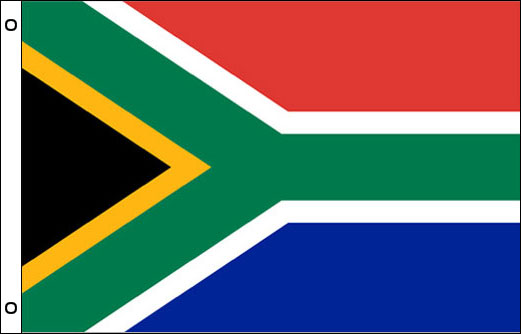 Image of South Africa flagpole flag South African funeral flag