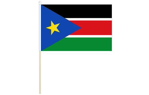 Image of South Sudan hand waving flag South Sudan stick flag