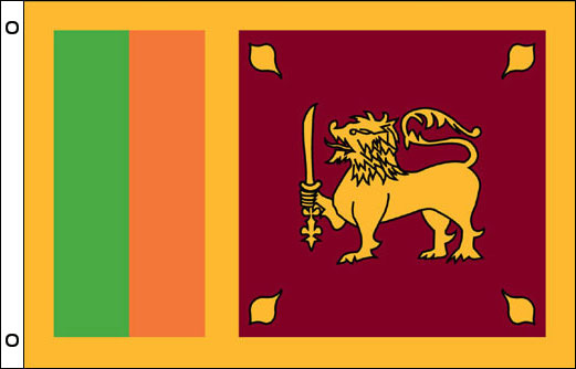 Sri Lanka flagpole flag | Sri Lankan funeral flag