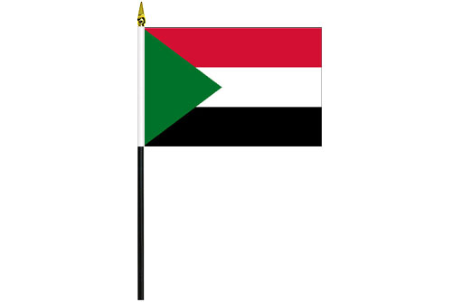 Image of Sudan desk flag Sudanese school project flag