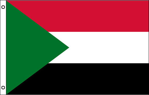 Sudan flagpole flag | Sudanese funeral flag