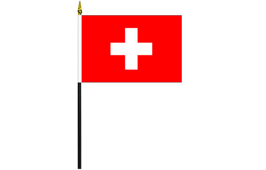 Image of Swiss desk flag Switzerland school project flag