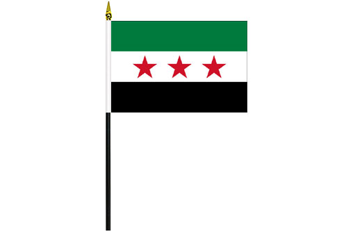 Image of Syria Rebel desk flag Syria Rebel school project flag