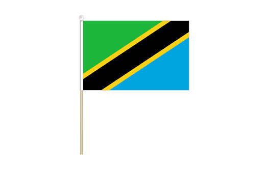 Tanzania mini stick flag | Tanzania mini desk flag