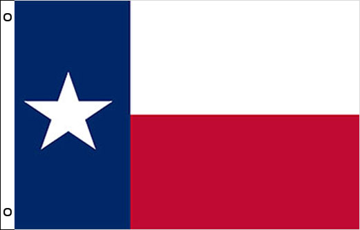 Image of Texas flagpole flag Texas funeral flag