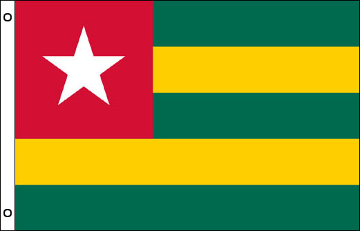 Togo flagpole flag | Togolese funeral flag