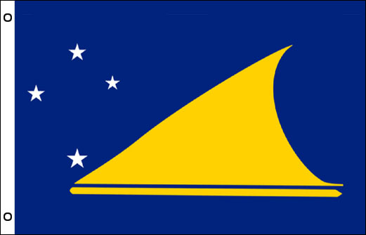 Tokelau flag 900 x 1500 | Large Tokelau flagpole flag