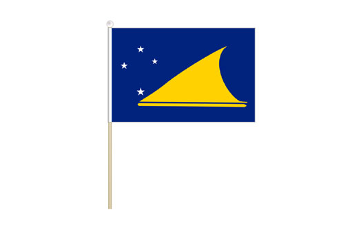 Image of Tokelau mini stick flag 150 x 230 Miniature Tokelau desk flag
