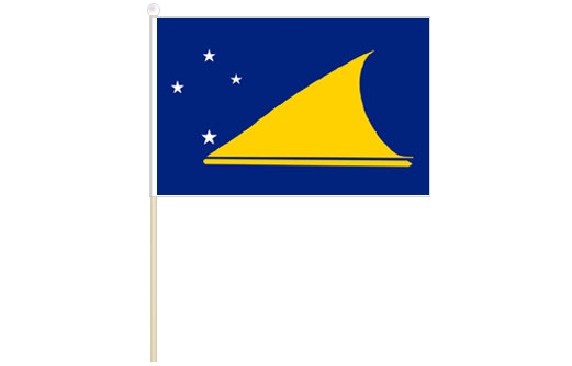 Tokelau stick flag 300 x 450 | Tokelau hand waving flag