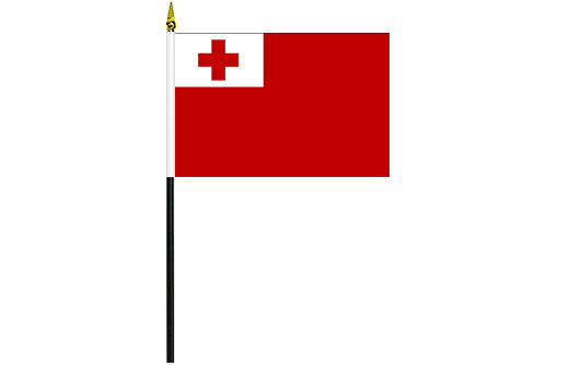Image of Tonga desk flag Tonga school project flag