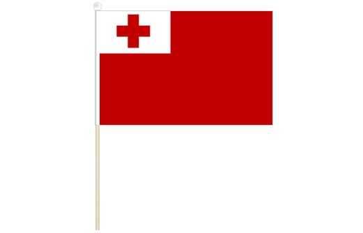 Tonga hand waving flag | Tonga stick flag