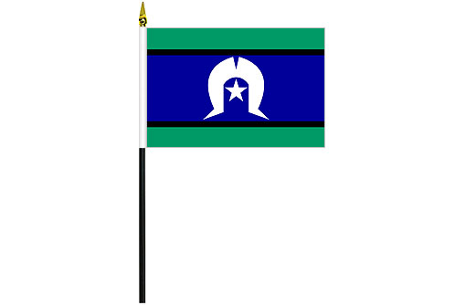 Image of Torres Strait Islanders desk flag TSI school project flag
