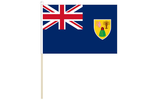 Turks and Caicos Islands hand waving flag | Turks stick flag