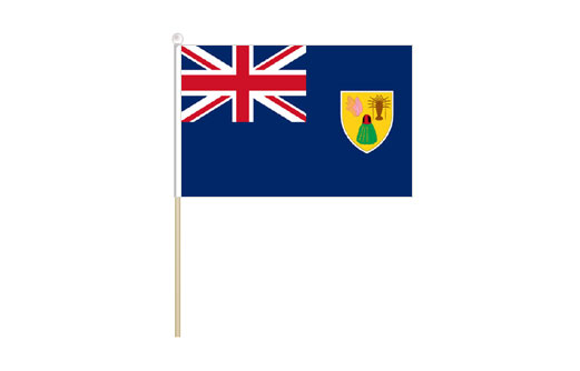 Image of Turks and Caicos Islands mini stick flag Turks mini desk flag