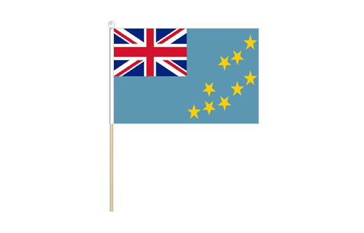 Image of Tuvalu mini stick flag Tuvalu mini desk flag