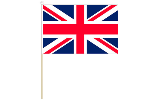 UK hand waving flag | UK stick flag | GB stick flag