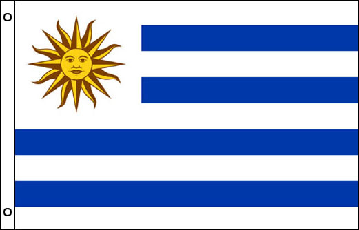 Image of Uruguay flagpole flag Uruguay funeral flag