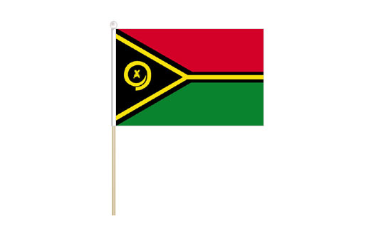Vanuatu mini stick flag | Vanuatu mini desk flag