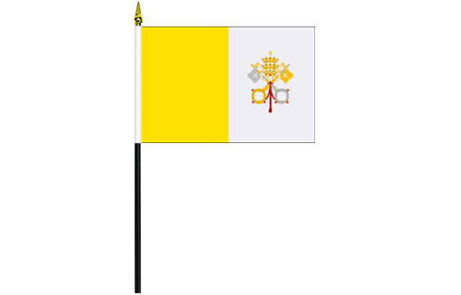 Vatican City desk flag | Catholic school project flag