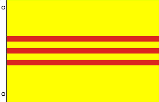 Vietnam flagpole flag [OLD]| South Vietnamese funeral flag