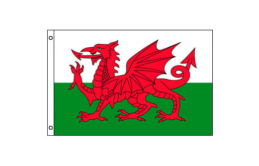 Image of Wales flag 600 x 900 Small Wales flag 2'x3'